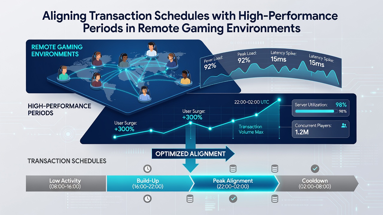 Analyse von Leistungsfenstern und Transaktionssynchronisation in Remote-Gaming-Plattformen