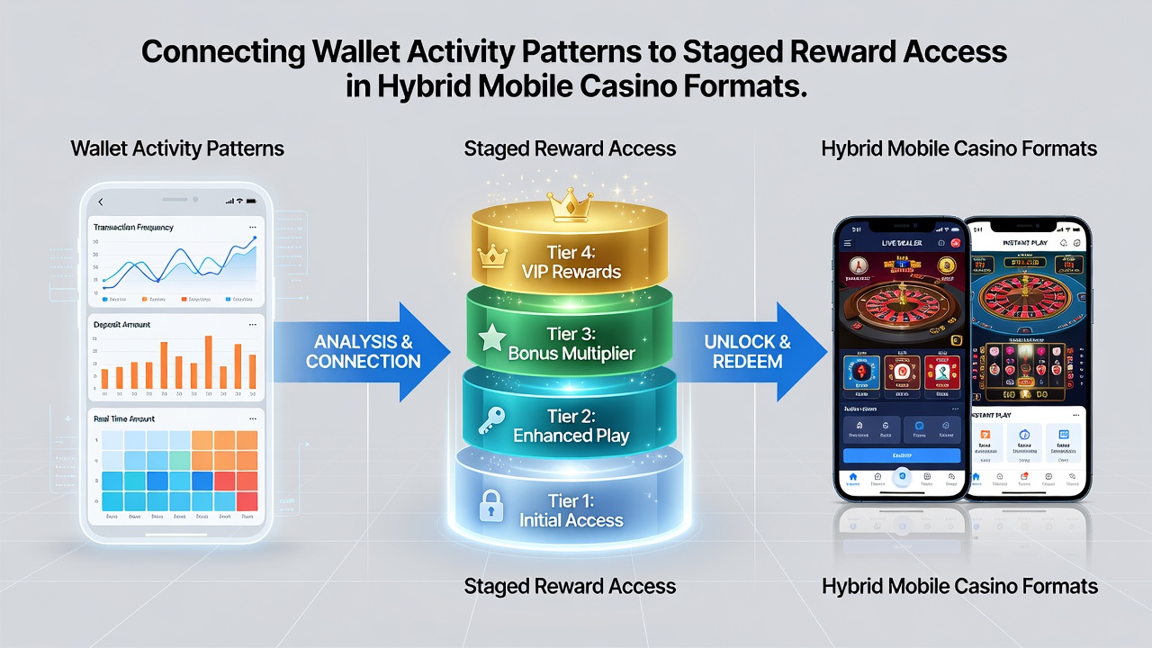 Technische Darstellung der Verknüpfung von Wallet-Mustern mit gestaffelten Belohnungen