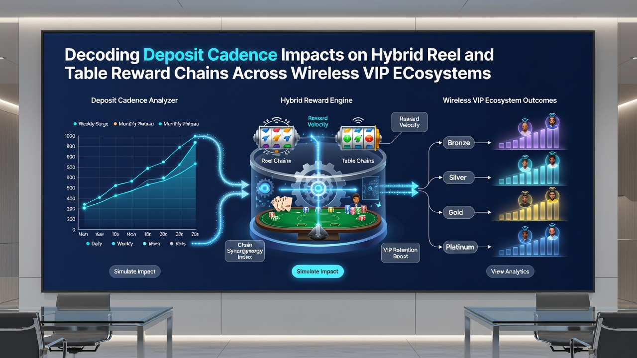 Visualisierung hybrider Belohnungsketten mit mobilen VIP-Stufen und Einzahlungscadence in Slot- sowie Live-Tischumgebungen
